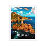 Affiche de Saint-Raphaël Les Îles d’Or 30 × 40 cm / Blanc - Univile