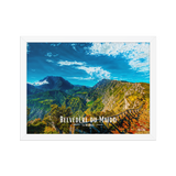 Affiche de la Réunion Belvédère du Maïdo horizontal 30 × 40 cm / Blanc - Univile
