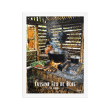 Affiche de la Réunion Cuisine Feu de Bois 30 × 40 cm / Blanc - Univile
