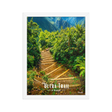 Affiche de la Réunion Ultra Trail 30 × 40 cm / Blanc - Univile