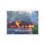 Affiche de La Réunion Frontière Volcanique 30 × 40 cm / Blanc - Univile La Réunion