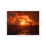 Affiche de La Réunion Le Soleil de Minuit 30 × 40 cm / Blanc - Univile La Réunion