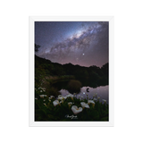 Affiche de La Réunion VOIE LACTEE PITON DE L'EAU 30 × 40 cm / Blanc - Univile La Réunion