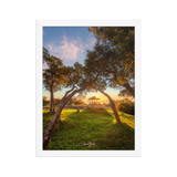 Affiche de La Réunion Kiosque Maïdo sunset 30 × 40 cm / Blanc - Univile La Réunion