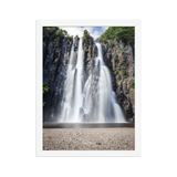 Affiche de La Réunion Cascade Niagara 30 × 40 cm / Blanc - Univile La Réunion