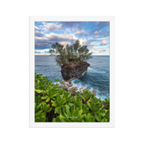 Affiche de La Réunion Roche Pas de Cabris 30 × 40 cm / Blanc - Univile La Réunion