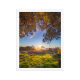 Affiche de La Réunion Sunset Kiosque Maïdo 30×40 cm / Blanc - Univile La Réunion
