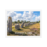 Affiche de Bretagne Alignements de Carnac 30 × 40 cm / Blanc - Univile Bretagne
