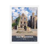 Affiche de Bretagne Cœur de Locronan 30×40 cm / Blanc - Univile Bretagne