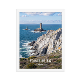 Affiche de Bretagne Pointe du Raz 30 × 40 cm / Blanc - Univile Bretagne