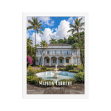 Affiche de La Réunion Maison Carrère 30 × 40 cm / Blanc - Univile La Réunion