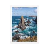 Affiche de Bretagne Port-Coton 30 × 40 cm / Blanc - Univile Bretagne