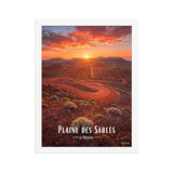 Affiche de La Réunion Plaine des Sables 30 × 40 cm / Blanc - Univile La Réunion