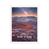 Affiche de La Réunion Plaine de Givre 30 × 40 cm / Blanc - Univile La Réunion
