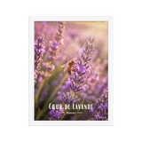 Affiche de Provence Cœur de Lavande 30 × 40 cm / Blanc - Univile Provence