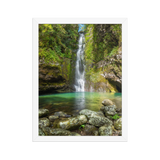 Affiche de La Réunion Cascade du Bassin Chouchou 30 × 40 cm / Blanc - photographie Franck Grondin