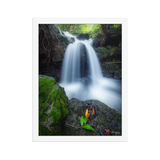 Affiche de La Réunion Cascade du Pont Rouge, Le Tremblet 30 × 40 cm / Blanc - photographie Franck Grondin