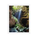 Affiche de La Réunion Caverne du Mapou 30 × 40 cm / Blanc - photographie Franck Grondin