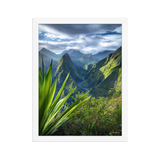 Affiche de La Réunion Mafate, Ciel Tourmenté 30 × 40 cm / Blanc - photographie Franck Grondin