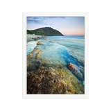 Affiche de La Réunion Crépuscule sur le Piton de Grande Anse 30 × 40 cm / Blanc - photographie Franck Grondin