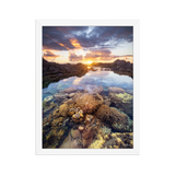 Affiche de La Réunion Coraux de la Souris Blanche 30 × 40 cm / Blanc - photographie Franck Grondin