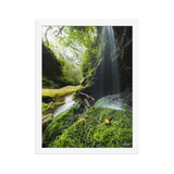 Affiche de La Réunion Cascade de la Ravine Citron Galet 30 × 40 cm / Blanc - photographie Franck Grondin
