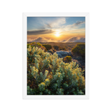 Affiche de La Réunion Crépuscule sur le Pas des Sables 30 × 40 cm / Blanc - photographie Franck Grondin