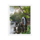 Affiche de La Réunion Le Moulin de la Tour des Roches 30 × 40 cm / Blanc - photographie Franck Grondin