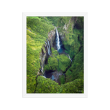 Affiche de La Réunion Le Trou de Fer vu du Ciel 30 × 40 cm / Blanc - photographie Franck Grondin