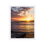 Affiche de La Réunion Saint-Pierre depuis Terre-Sainte 30 × 40 cm / Blanc - photographie Franck Grondin