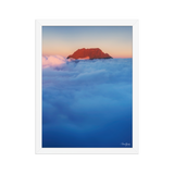 Affiche de La Réunion Gros Morne, Mer de Nuages 30 × 40 cm / Blanc - photographie Franck Grondin