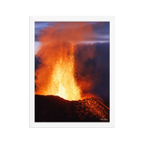 Affiche de La Réunion Coulée d'Août 2015 30 × 40 cm / Blanc - photographie Franck Grondin
