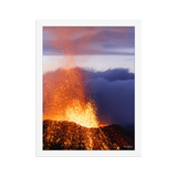 Affiche de La Réunion Rivière de Lave, Août 2015 30 × 40 cm / Blanc - photographie Franck Grondin