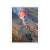 Affiche de La Réunion Coulées d'Octobre 2019 30 × 40 cm / Blanc - photographie Franck Grondin