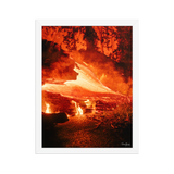 Affiche de La Réunion Coulée de Février 2026 30 × 40 cm / Blanc - photographie Franck Grondin