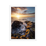 Affiche de La Réunion Le Dragon de Pierre de Saint-Leu 30 × 40 cm / Blanc - photographie Franck Grondin