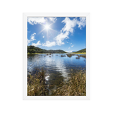 Affiche de La Réunion Le Lac Argamasse 30 × 40 cm / Blanc - photographie Franck Grondin