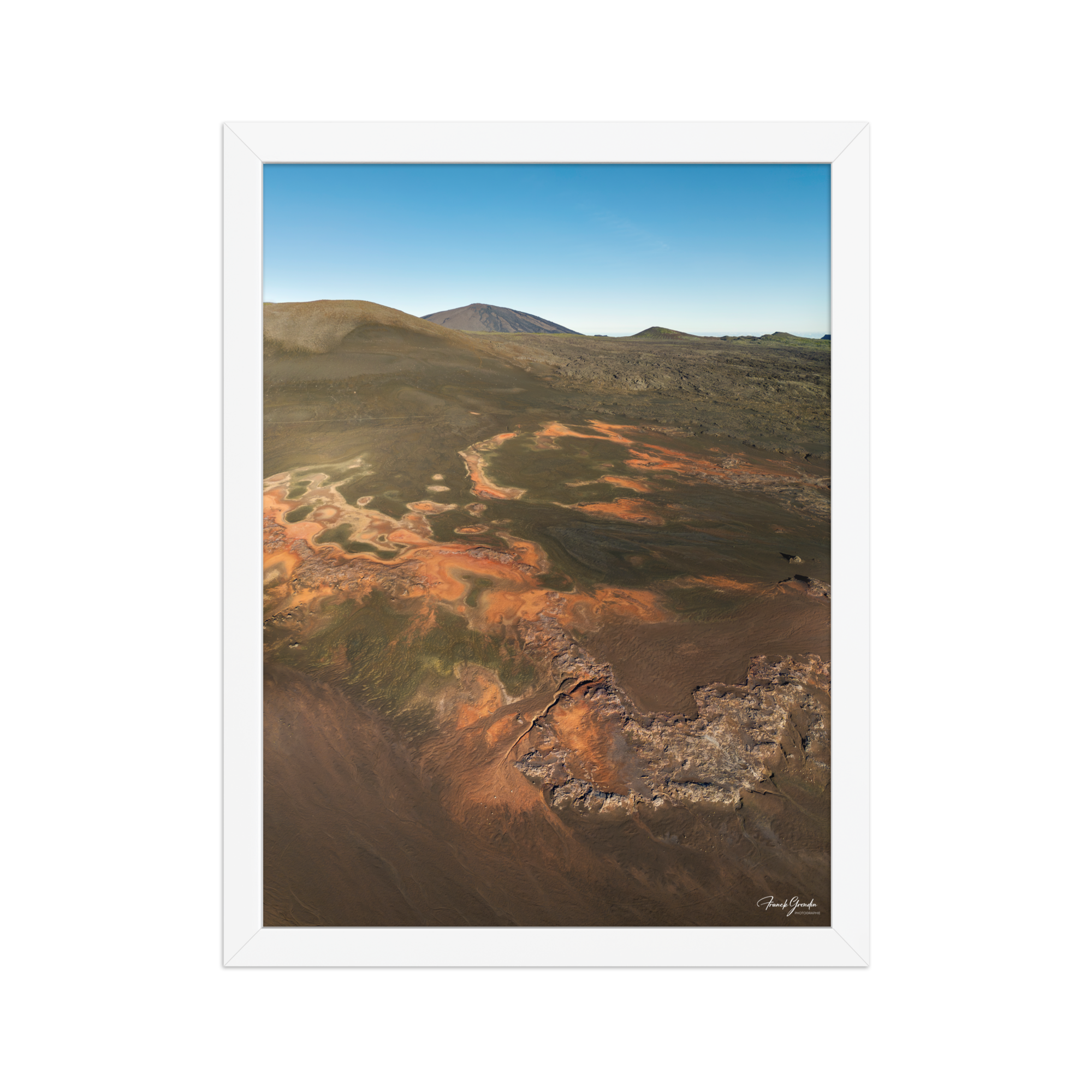 Affiche de La Réunion La Plaine des Sables 30 × 40 cm / Blanc - photographie Franck Grondin