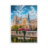 Affiche de Paris Notre-Dame 50 × 70 cm / Blanc - Univile