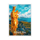 Affiche de Marseille La Bonne Mère 50 × 70 cm / Blanc - Univile