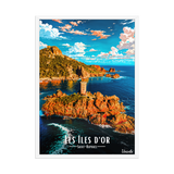 Affiche de Saint-Raphaël Les Îles d’Or 50 × 70 cm / Blanc - Univile
