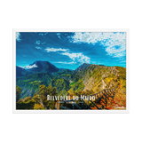 Affiche de la Réunion Belvédère du Maïdo horizontal 50 × 70 cm / Blanc - Univile
