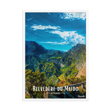 Affiche de la Réunion Belvédère du Maïdo 50 × 70 cm / Blanc - Univile