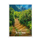 Affiche de la Réunion Ultra Trail 50 × 70 cm / Blanc - Univile