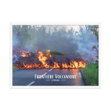 Affiche de La Réunion Frontière Volcanique 50 × 70 cm / Blanc - Univile La Réunion