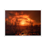 Affiche de La Réunion Le Soleil de Minuit 50 × 70 cm / Blanc - Univile La Réunion