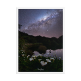 Affiche de La Réunion VOIE LACTEE PITON DE L'EAU 50 × 70 cm / Blanc - Univile La Réunion