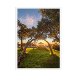 Affiche de La Réunion Kiosque Maïdo sunset 50 × 70 cm / Blanc - Univile La Réunion