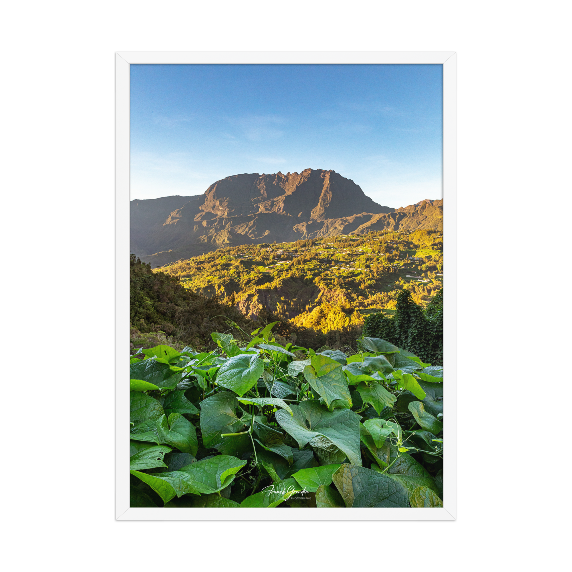 Affiche de La Réunion SUNRISE SALAZIE 50 × 70 cm / Blanc - Univile La Réunion