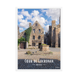 Affiche de Bretagne Cœur de Locronan 50×70 cm / Blanc - Univile Bretagne